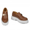 Buty casual damskie 6072 brązowe