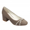 Eleganckie buty damskie 1336 piaskowy zamsz