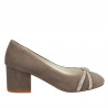 Eleganckie buty damskie 1336 piaskowy zamsz