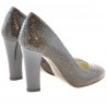 Eleganckie buty damskie 1214 croco brązowe
