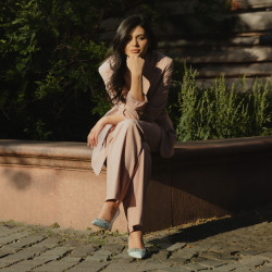 Eleganckie buty damskie 1300 baby blue lifestyle