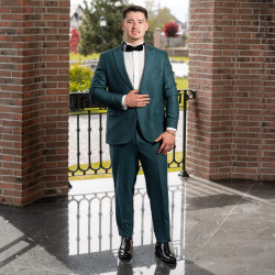 Eleganckie buty męskie 964 w kolorze czarnym florantic