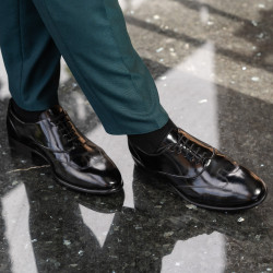 Eleganckie buty męskie 964 w kolorze czarnym florantic