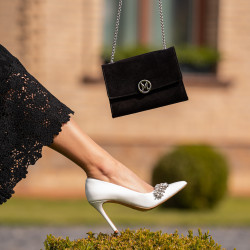 Eleganckie buty damskie 1300 białe lifestyle