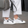 Damskie buty sportowe 6073 biało+szare lifestyle