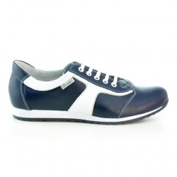 Damskie buty sportowe 191 indygo+białe