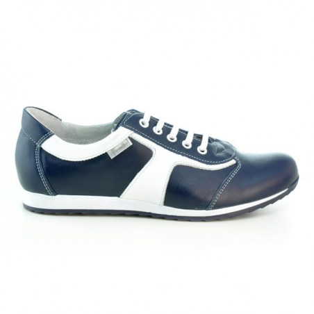 Damskie buty sportowe 191 indygo+białe