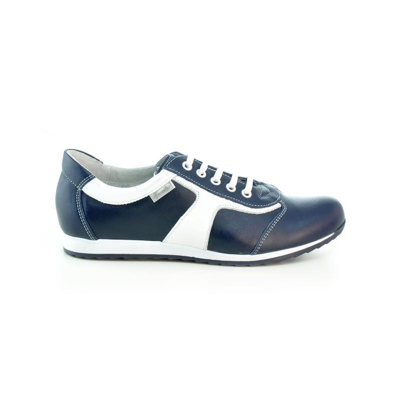Damskie buty sportowe 191 indygo+białe