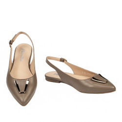 Baleriny damskie 1333 cappuccino
