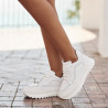 Damskie buty sportowe 6074 biało-kombinowane lifestyle