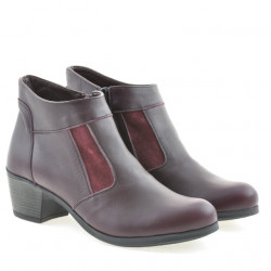 Damskie botki 3267 bordo