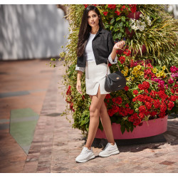Damskie buty sportowe 6074 biało-kombinowane lifestyle