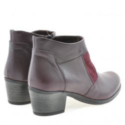 Damskie botki 3267 bordo