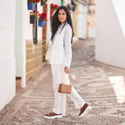 Buty casual damskie 6072 brązowe lifestyle
