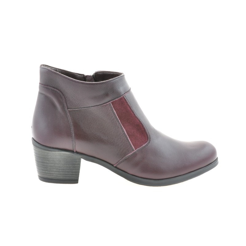Damskie botki 3267 bordo