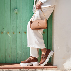 Buty casual damskie 6072 brązowe lifestyle