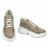 Damskie buty sportowe 6053 cappuccino kamuflaż kombinowany