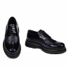 Eleganckie buty męskie 972 lakierowane indygo kombinowane