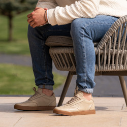 Buty casual/sportowe męskie 968 piaskowe