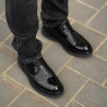 Eleganckie buty męskie 972 czarne florantic kombinowane