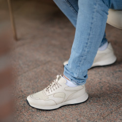 Buty sportowe męskie 974 beżowe lifestyle