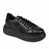 Damskie buty sportowe 6077 czarno-kombinowane