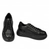 Damskie buty sportowe 6077 czarno-kombinowane