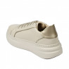 Damskie buty sportowe 6077 beżowe kombinowane