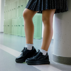 Sportowe buty damskie 6074 czarny kombinowany lifestyle