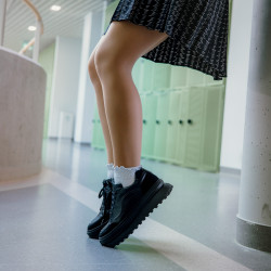 Sportowe buty damskie 6074 czarny kombinowany lifestyle
