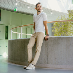 Buty sportowe męskie 966 beżowe połączone lifestyle