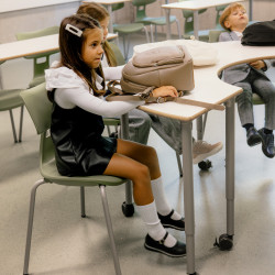 Małe dziecięce buty 76c czarne lifestyle