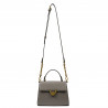 Damska torebka na ramię 032g taupe kawior