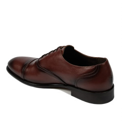 Eleganckie buty męskie 978 w kolorze koniakowym