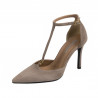 Eleganckie buty damskie 1323 welur piaskowy