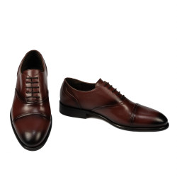 Eleganckie buty męskie 978 w kolorze koniakowym