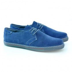 Buty sportowe damskie 623 zamszowe indygo