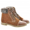 Damskie buty 3281 brązowe kombinowane