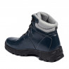 Buty męskie 4142 indygo kombinowane