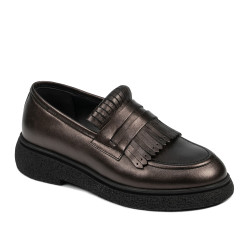 Buty casual damskie 6081 brąz perłowy