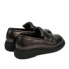 Buty casual damskie 6081 brąz perłowy