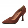 Eleganckie damy buty 1322 koniak antylopa