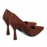 Eleganckie damy buty 1322 koniak antylopa