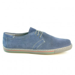 Buty sportowe damskie 623 zamszowe indygo