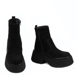 Damskie botki 3393 czarny bufo