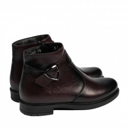 Botki damskie 3395 bordo