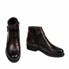 Botki damskie 3395 bordo