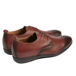 Buty eleganckie młodzieżowe 370 a koniak