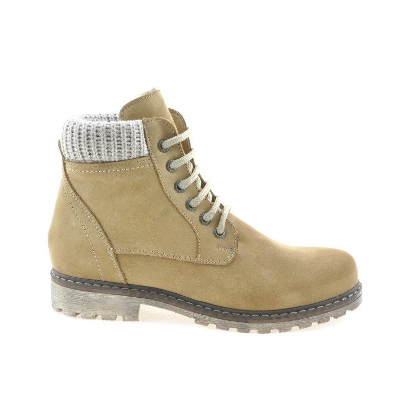 Damskie botki 3269 bufo piasek