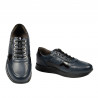 Buty casual/sport męskie 916 indigo kombinowane